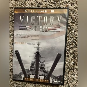 Victory At Sea Volume III 3 Episodes 13-19 DVD 2007 WWII Slim Case Open case